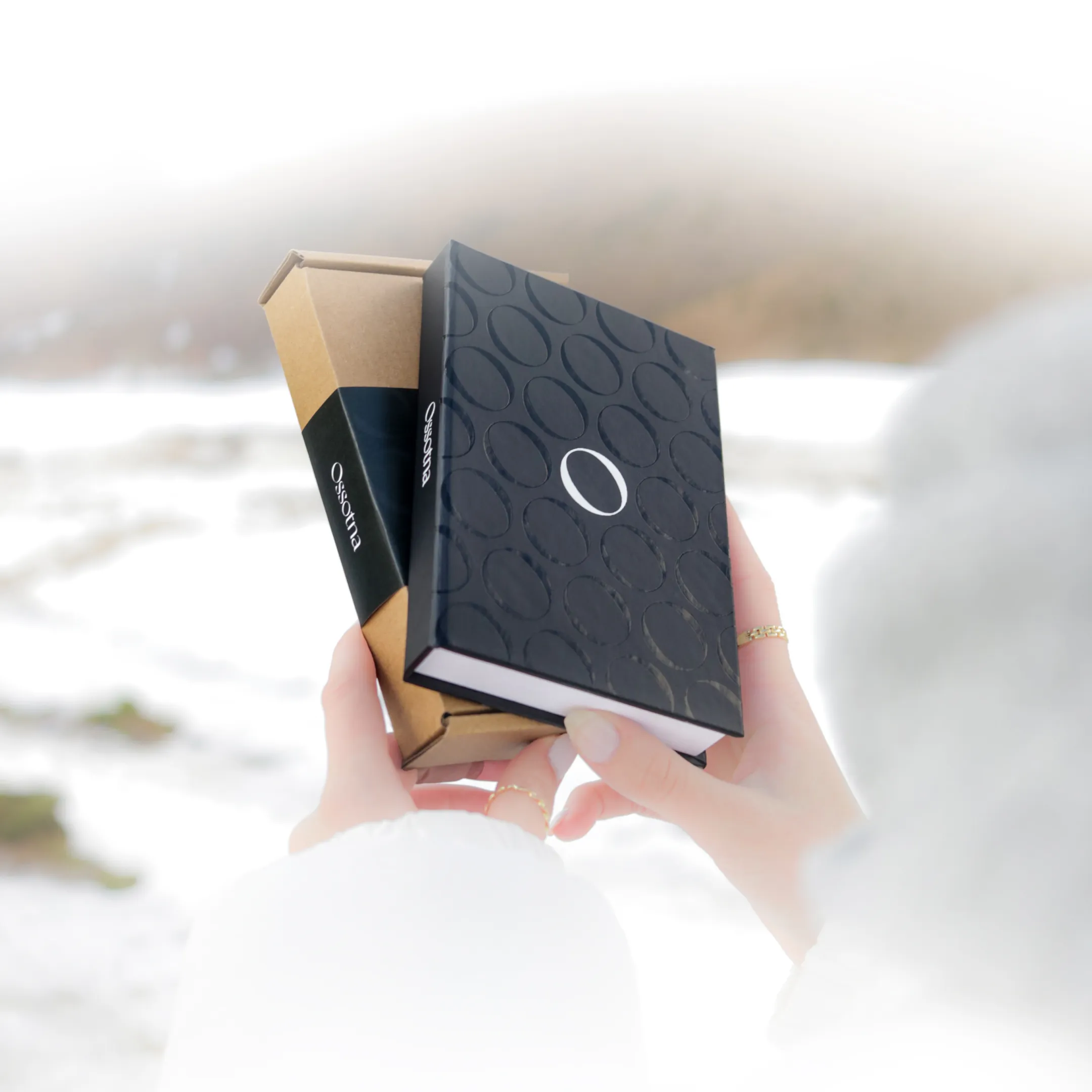 Ossotna handcrafted book-shaped box
